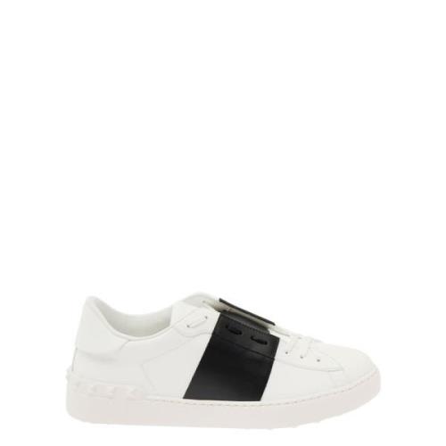 Valentino Garavani Svarta Låga Topps Sneakers White, Herr