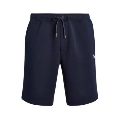 Ralph Lauren Marinblå Polo Shorts med Broderad Logotyp Blue, Herr