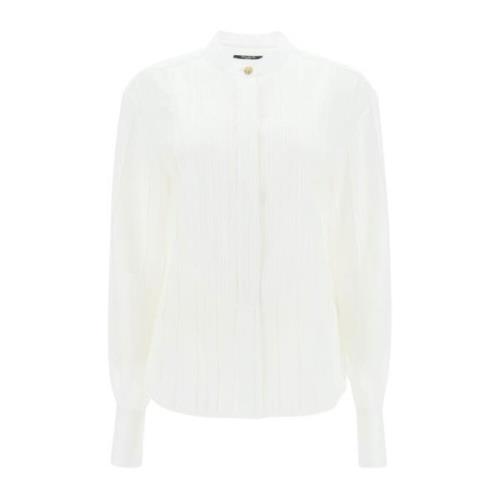 Balmain Klassisk Vit Button-Up Skjorta White, Dam