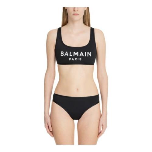 Balmain Logo Bikini Black, Dam