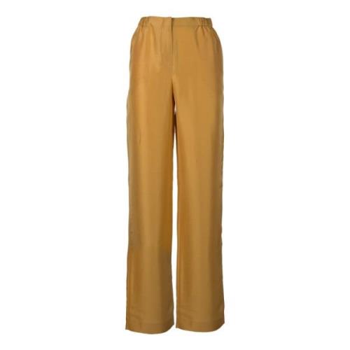 Alberta Ferretti Wide Trousers Brown, Dam