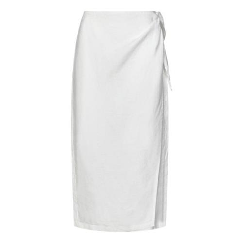 Polo Ralph Lauren Midi Skirts White, Dam