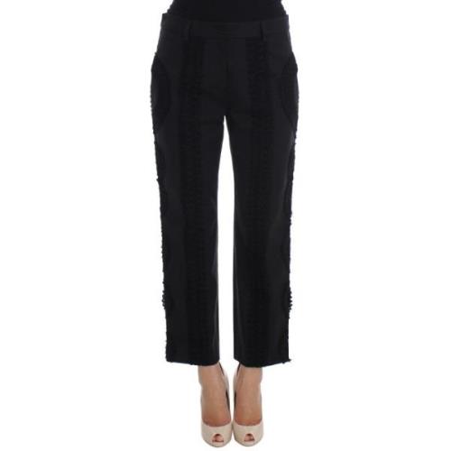 Dolce & Gabbana Cropped Trousers Black, Dam