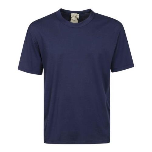 Ten C Blå Bomull Half-Sleeved Regular Fit T-Shirt Blue, Herr