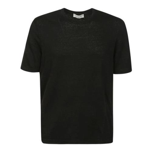 Filippo De Laurentiis Linne T-shirt med korta ärmar Black, Herr