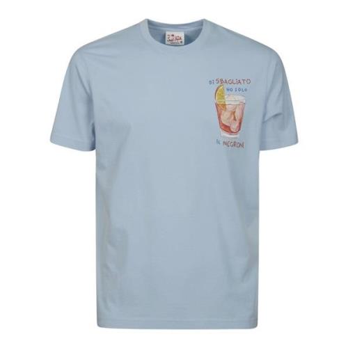MC2 Saint Barth Bomull Kortärmad Logotyp T-shirt Blue, Herr