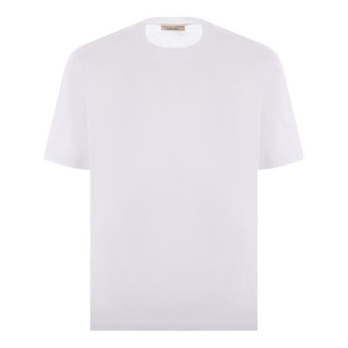 Filippo De Laurentiis Vit Bomull T-shirt och Polo White, Herr