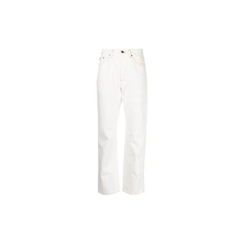 Moncler Straight Jeans White, Dam