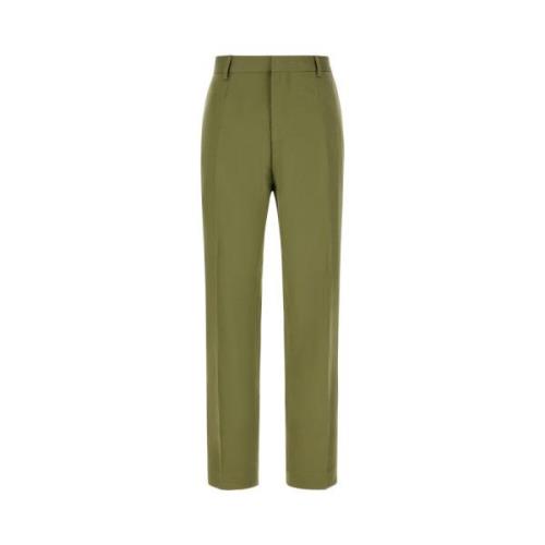 Calvin Klein Straight Trousers Green, Dam