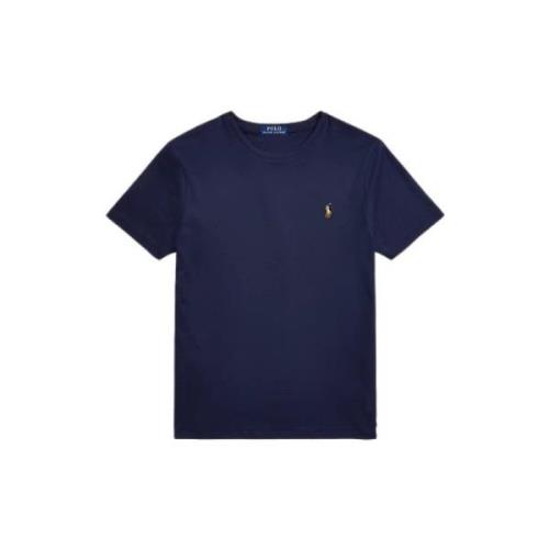 Ralph Lauren Custom Slim Fit Soft Cotton T-Shirt i Refined Navy Blue, ...