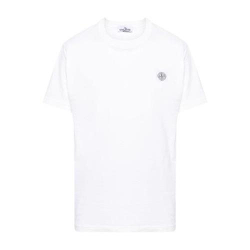 Stone Island Vit T-Shirt Kollektion White, Herr