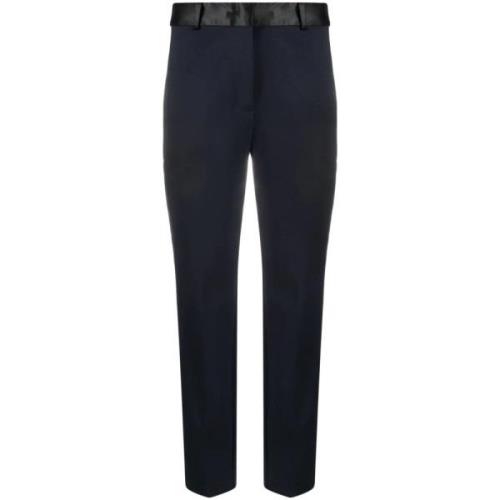 Tommy Hilfiger Straight Trousers Blue, Dam