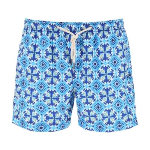 Peninsula Medelhavsstil Dam Bermuda Shorts Blue, Herr