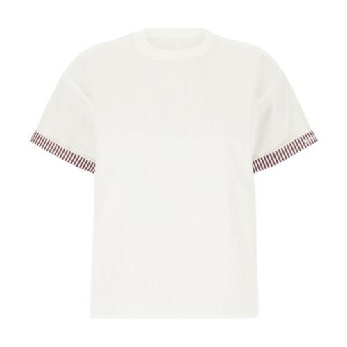Bottega Veneta Casual Bomull T-shirt White, Dam