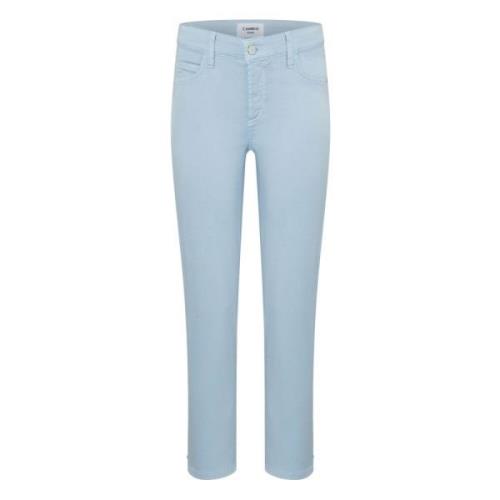 Cambio Ljusblå Piper Short Jeans Blue, Dam