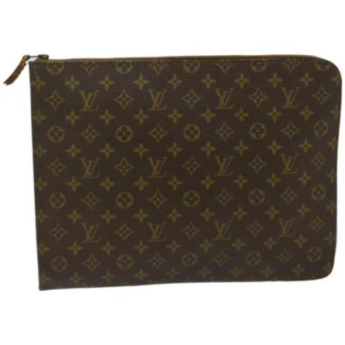 Louis Vuitton Vintage Pre-owned Canvas portfljer Brown, Dam