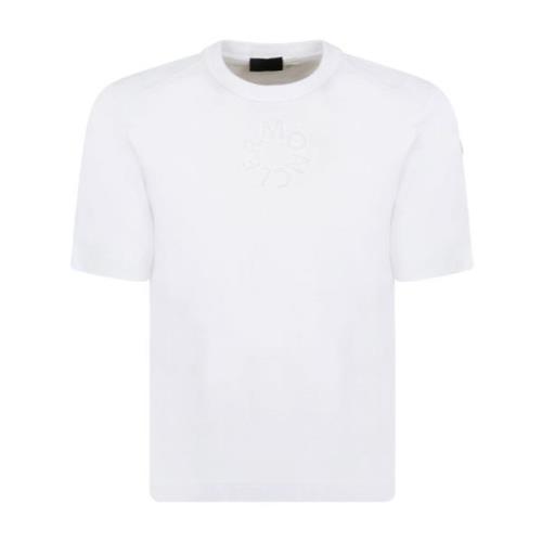 Moncler Präglad Logotyp T-shirt och Polo White, Herr