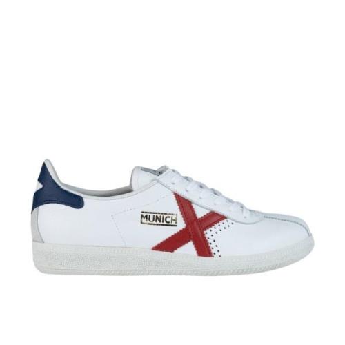 Munich Retro Shell Sole Sneakers White, Herr