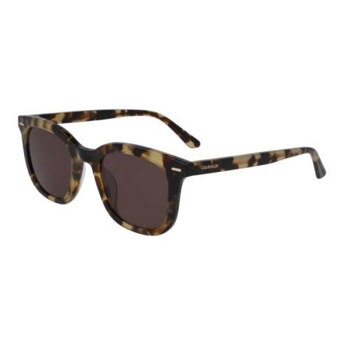 Calvin Klein Stylish Sunglasses in Light Havana/Brown Brown, Unisex