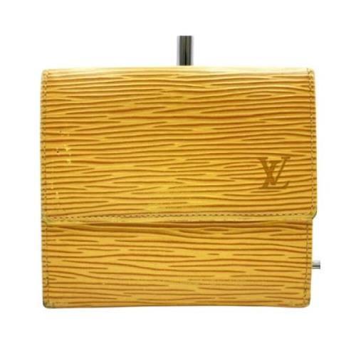 Louis Vuitton Vintage Pre-owned Laeder plnbcker Yellow, Unisex