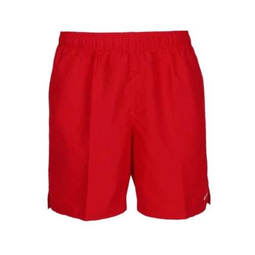 Nike Röda Sea Shorts med Swoosh Print Red, Herr