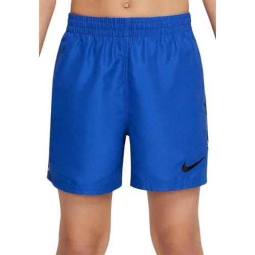 Nike Havs Shorts Svart Blå Logo Broderi Blue, Herr