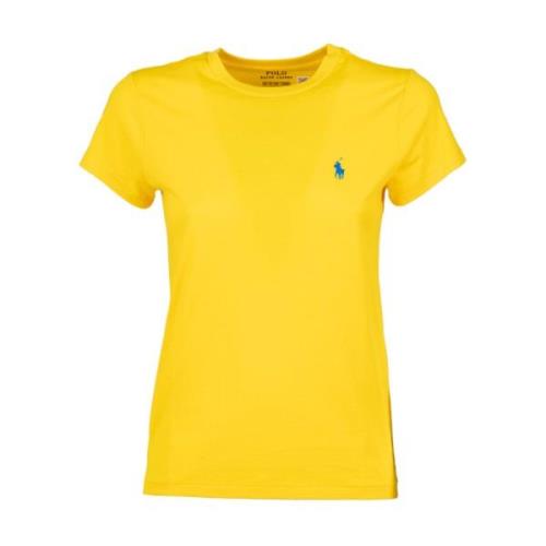 Polo Ralph Lauren Vintage Bomull Logo T-Shirt Yellow, Dam
