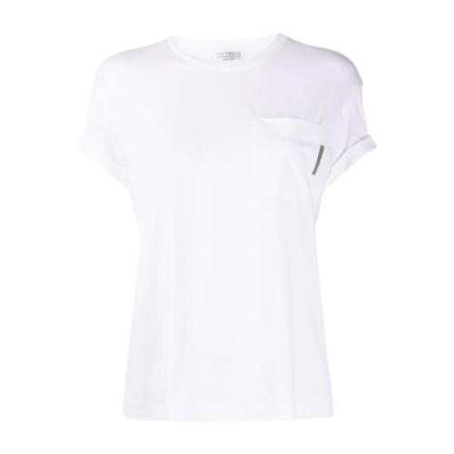 Brunello Cucinelli Vita T-shirts & Polos för kvinnor White, Dam