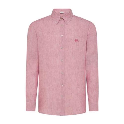 Etro Rosa Skjort Kollektion Pink, Herr