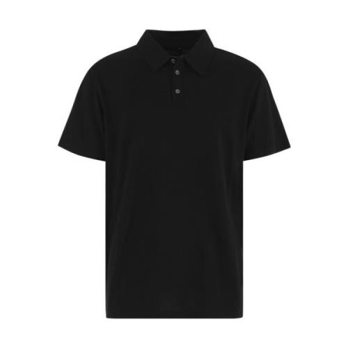 Roberto Collina Svarta Jersey T-shirts och Polos Black, Herr