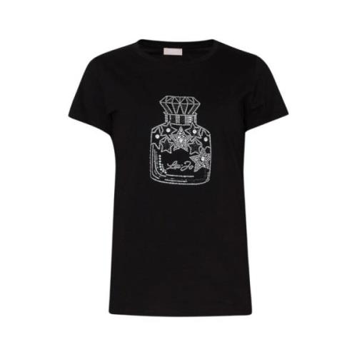 Liu Jo Snygg T-shirt för Män och Kvinnor Black, Dam