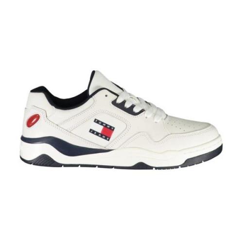 Tommy Hilfiger Stilig Lace-Up Sneaker med Logo White, Herr