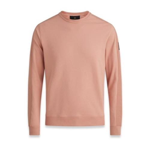 Belstaff Rust Pink Fleece Sweater Pink, Herr