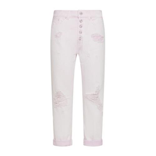 Dondup Rosa Denim Jeans Pink, Dam