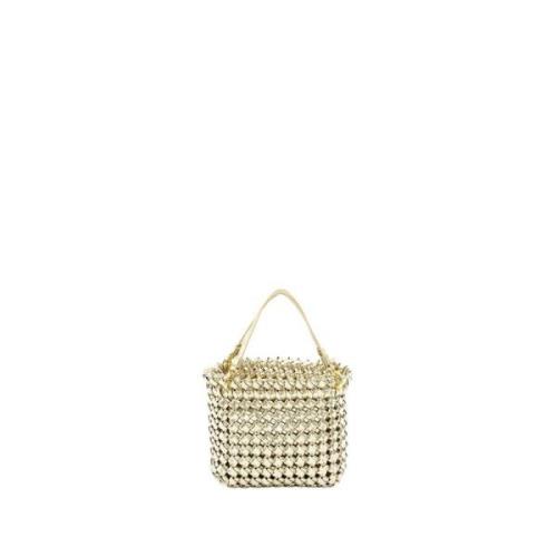 THEMOIRè Guld Knutar Clutch Väska Eco-Tyg Yellow, Dam