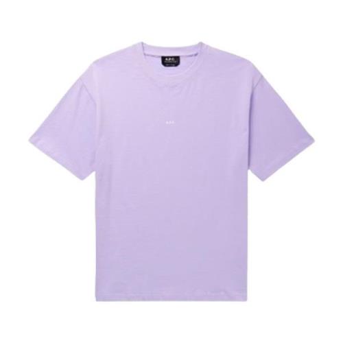 A.p.c. Lavendel Kyle T-Shirt Purple, Herr