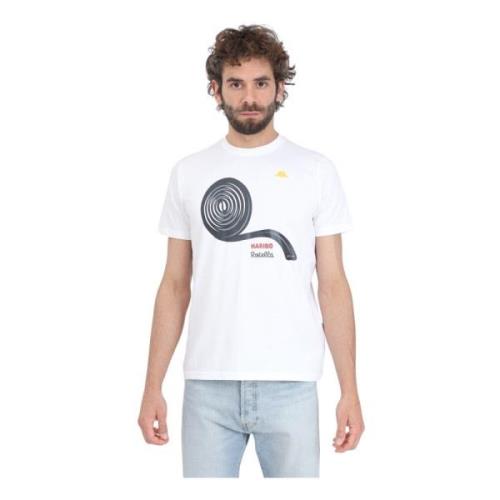 Kappa Vit Logotryck Kortärmad T-shirt White, Herr