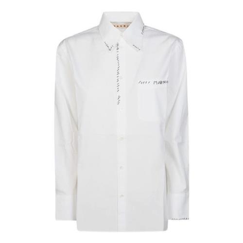 Marni Stilig Skjorta för Män White, Dam