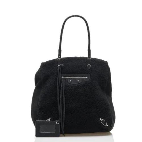 Balenciaga Vintage Pre-owned Tyg totevskor Black, Dam