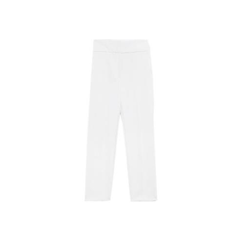 Blugirl Straight Trousers White, Dam