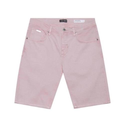 Antony Morato Denim Shorts Dusty Pink Stilfull Modell Pink, Herr