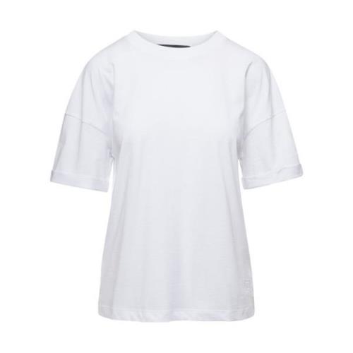 Federica Tosi Vit Crewneck T-Shirt Polos White, Dam