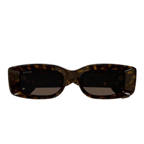 Gucci Stiliga solglasögon Gg1528S 002 Brown, Unisex