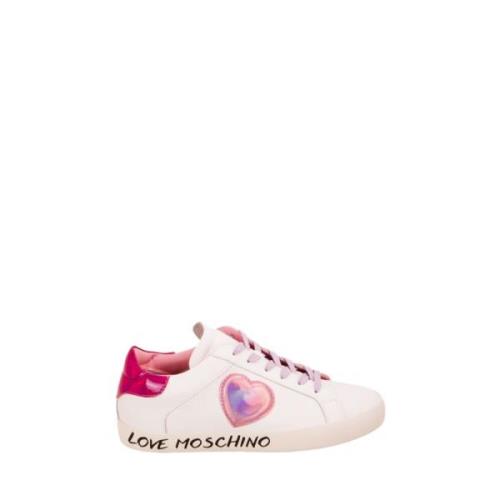 Love Moschino Mode Sneakers Pink, Dam