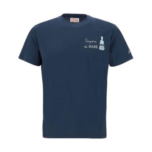 MC2 Saint Barth Blå T-shirt med Stil Blue, Herr