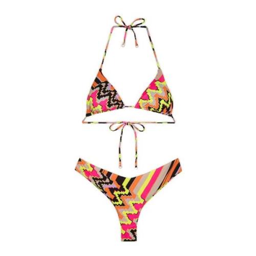 F**k Triangel Bikini Set Ethos Multicolor, Dam