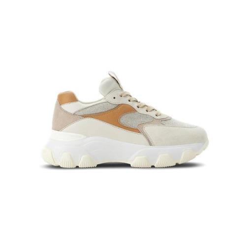 Hogan Beige Hyperactive Mocka Sneakers Multicolor, Dam