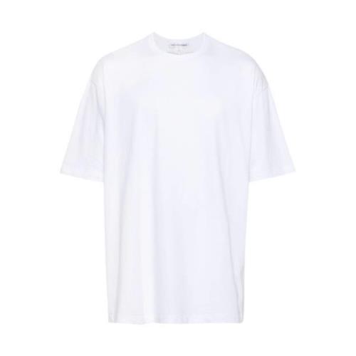 Comme des Garçons Logo-print Bomull T-shirt i Vit White, Herr