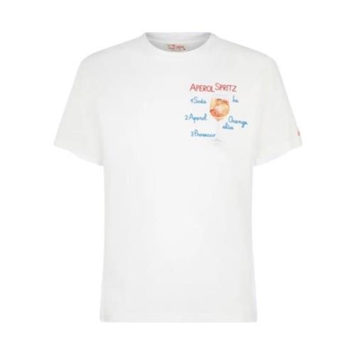 MC2 Saint Barth Vit T-shirt med unik design White, Herr