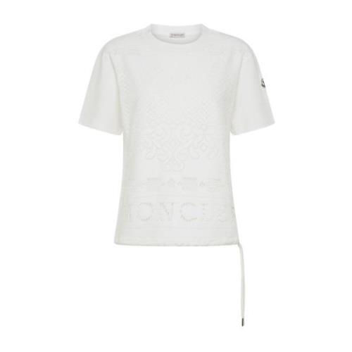Moncler Vita T-shirts och Polos White, Dam